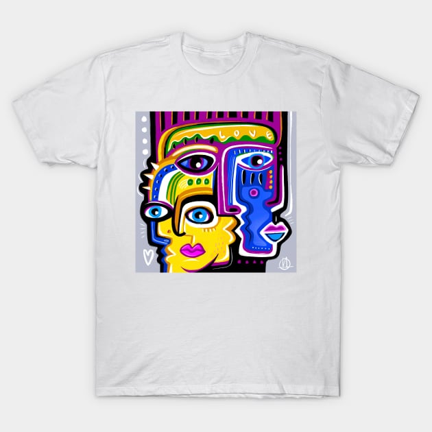 Faces T-Shirt by Daria Kusto